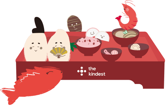 お食い初めのキャラ達