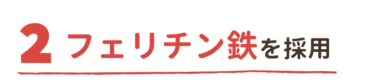 フェリチン鉄を採用